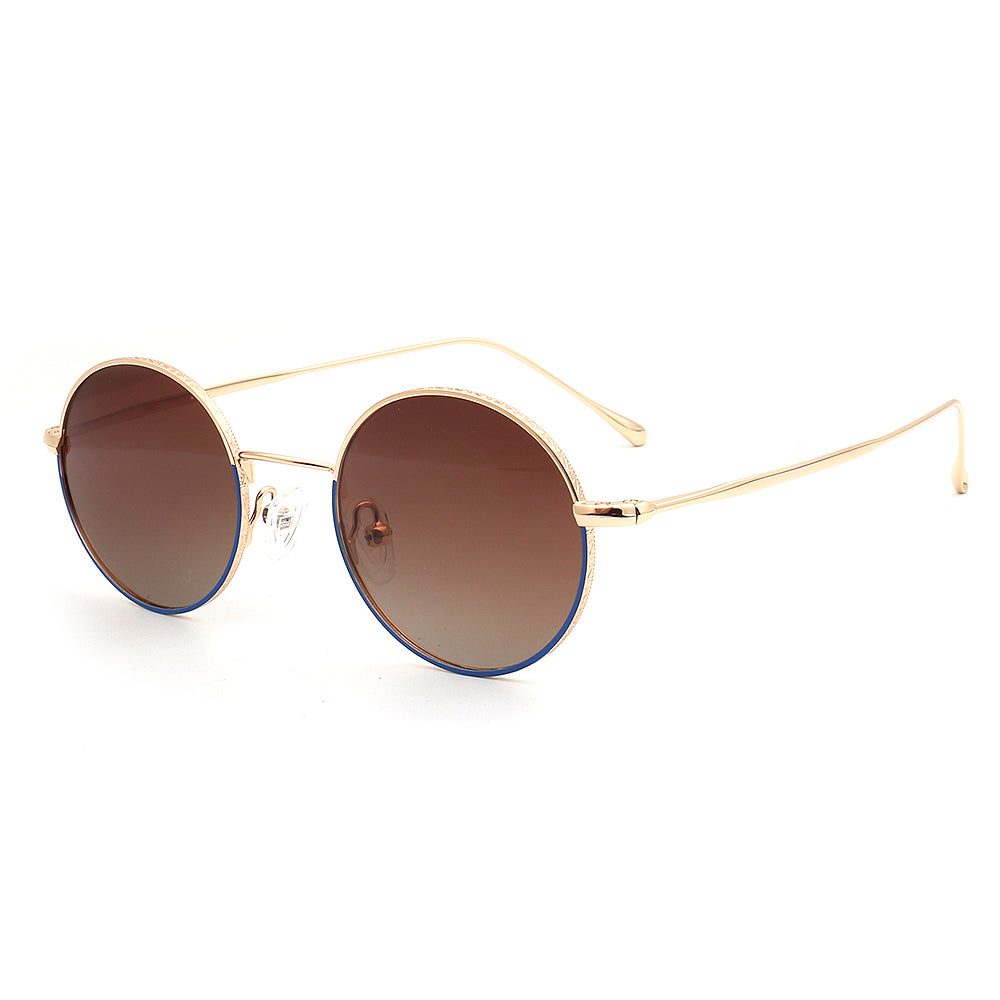 Atlas｜Classic Round Metal Polarized Sunglasses UV400