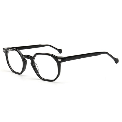 geometric black glasses frames for men