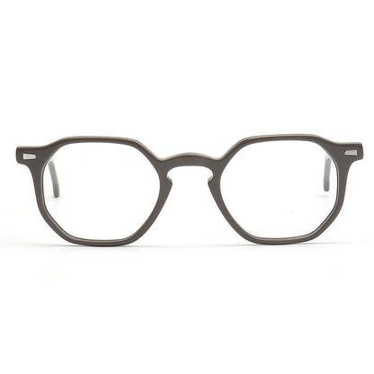 geometric grey spectacles