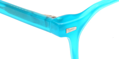 blue temple of geometric spectacles  acetate 