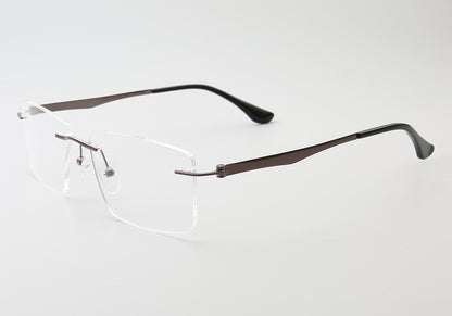 Grover | Business Rectangle Rimless Eyeglass Frames
