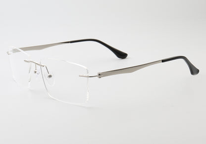 Grover | Business Rectangle Rimless Eyeglass Frames