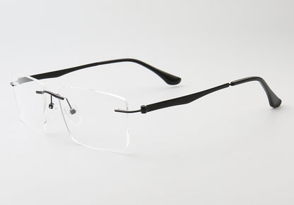 Grover | Business Rectangle Rimless Eyeglass Frames