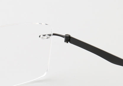 Grover | Business Rectangle Rimless Eyeglass Frames