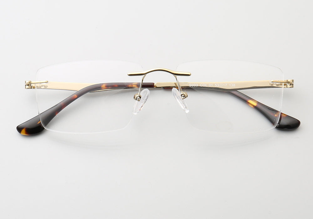 Grover | Business Rectangle Rimless Eyeglass Frames