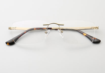 Grover | Business Rectangle Rimless Eyeglass Frames