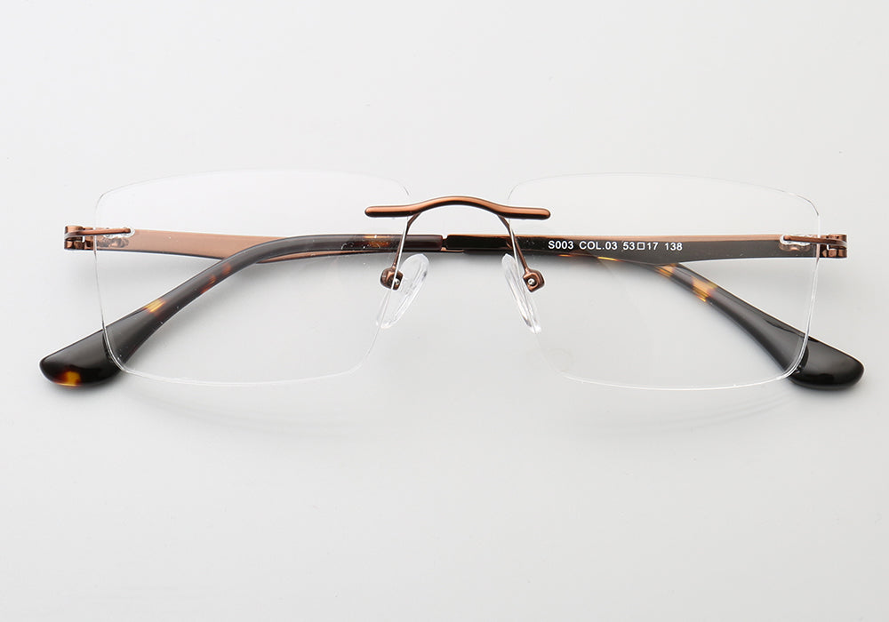 Grover | Business Rectangle Rimless Eyeglass Frames