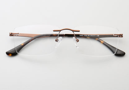 Grover | Business Rectangle Rimless Eyeglass Frames