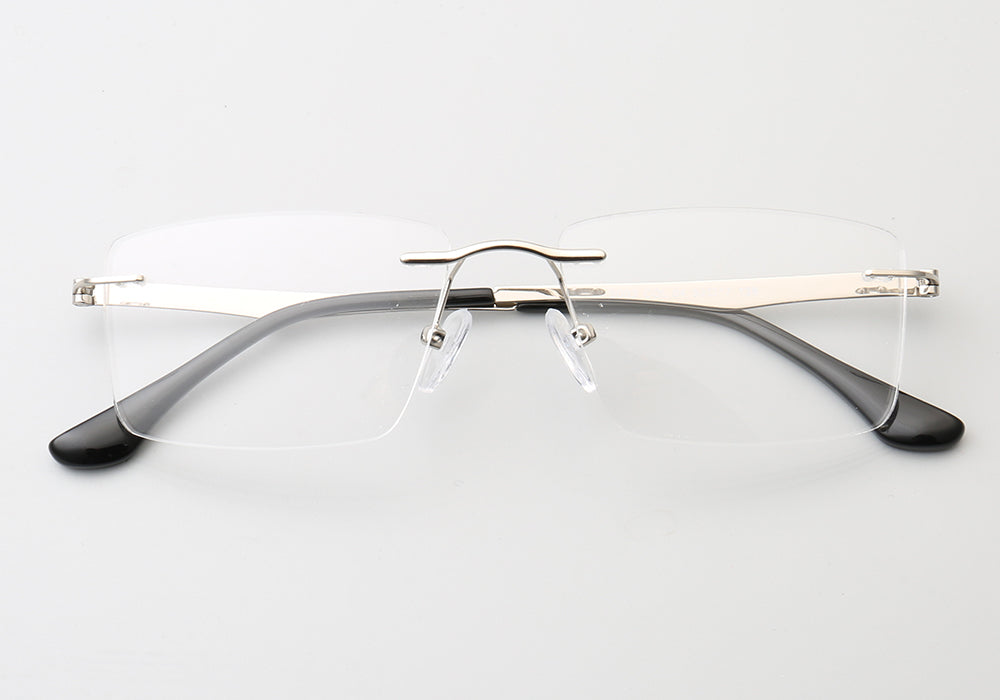 Grover | Business Rectangle Rimless Eyeglass Frames
