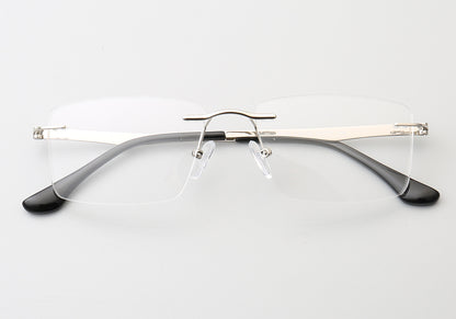 Grover | Business Rectangle Rimless Eyeglass Frames