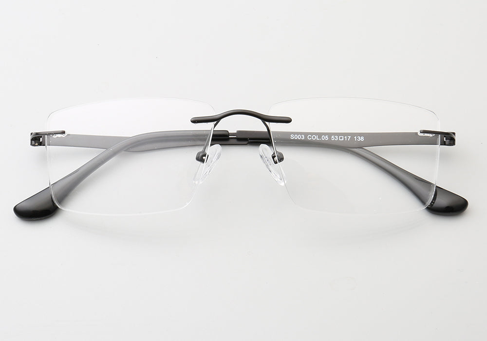 Grover | Business Rectangle Rimless Eyeglass Frames