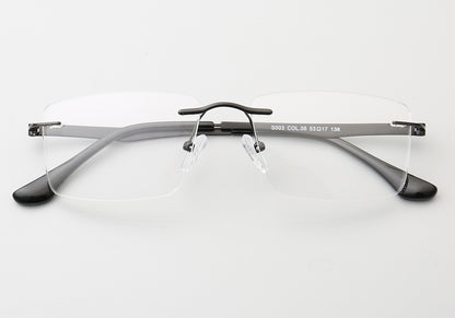 Grover | Business Rectangle Rimless Eyeglass Frames