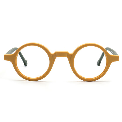 Jackson |  Retro Round Acetate Mens Eyeglass Frames | Stylish Transparent Vintage Eyewear Online