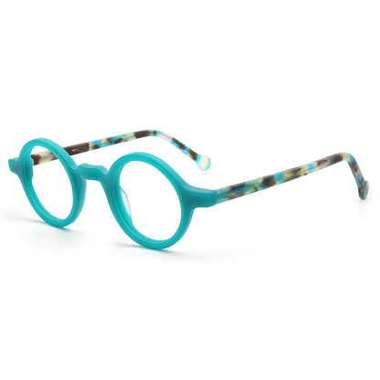 Jackson |  Retro Round Acetate Mens Eyeglass Frames | Stylish Transparent Vintage Eyewear Online