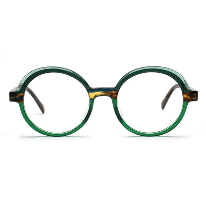 Adrian | Monturas de gafas redondas de carey de dos tonos