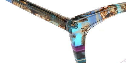 Mia | Montures de lunettes œil de chat rayées pour femme