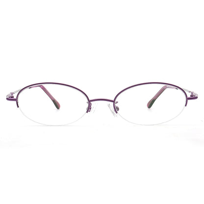 Josie | Bendable Womens Half Rim Oval Glasses Frames