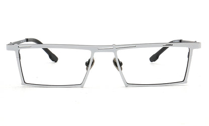 white rectangle eyeglasses frames business