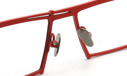 nose pads of red glasse frames
