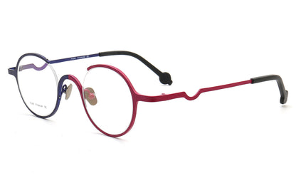 hipster round eyewear frames titanium