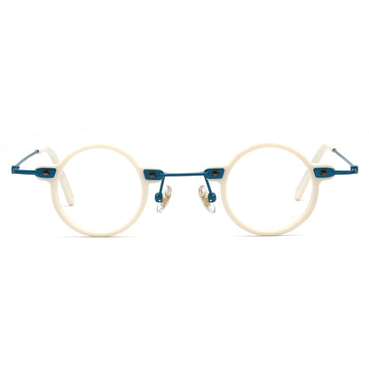 Jet | Retro Small Round Men Eyeglasses | Trendy Hipster Women Vintage Optical Glasses Frames