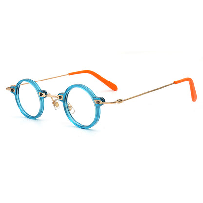 Jet | Retro Small Round Men Eyeglasses | Trendy Hipster Women Vintage Optical Glasses Frames