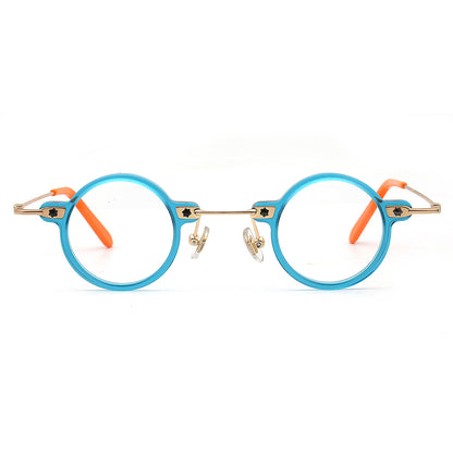 Jet | Retro Small Round Men Eyeglasses | Trendy Hipster Women Vintage Optical Glasses Frames
