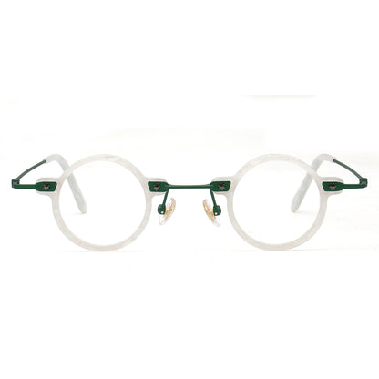 Jet | Retro Small Round Men Eyeglasses | Trendy Hipster Women Vintage Optical Glasses Frames