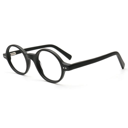Black round vintage eyeglasses 