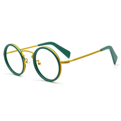 chic glasses frames yellow and green