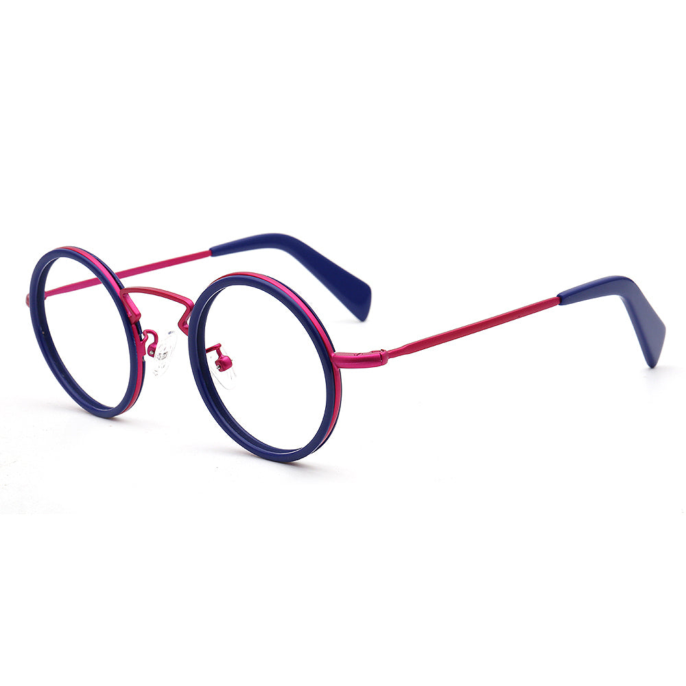 womens rose red navy eyewear frame