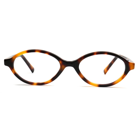 small oval eyewear frames tortoise
