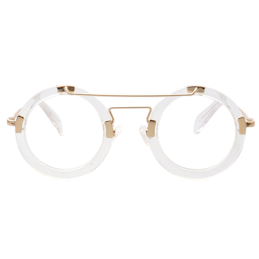 clear eyeglasses frames round