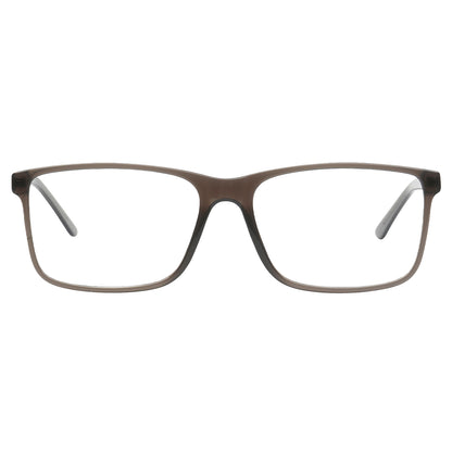 rectangle grey eyeglasses on a white background