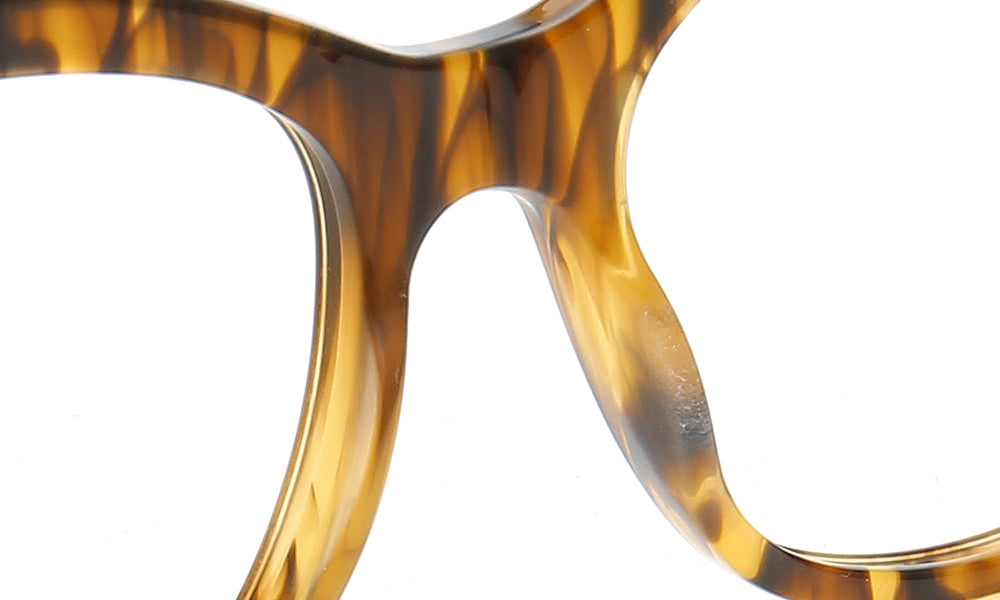 Sunset | Stylish Acetate Eyeglass Frames For Women | Patterned Oversized Full Rim Glasses