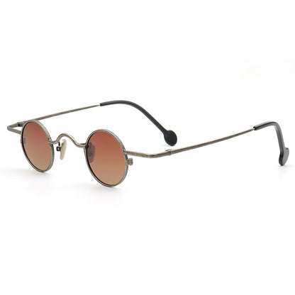 brown metal sunglasses polarized
