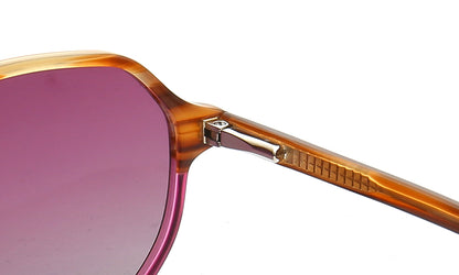 spring hinged of geometric polarized sunglasses 