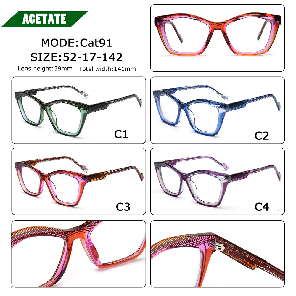 Johanna | Womens Gradient Cat Eye Glasses Frames