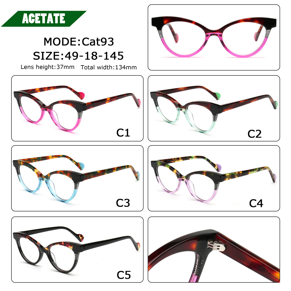 Farris | Two Tone Cat Eye Glasses Frames for Women