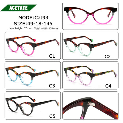 Farris | Two Tone Cat Eye Glasses Frames for Women