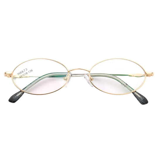 oval gold glasses frames for women