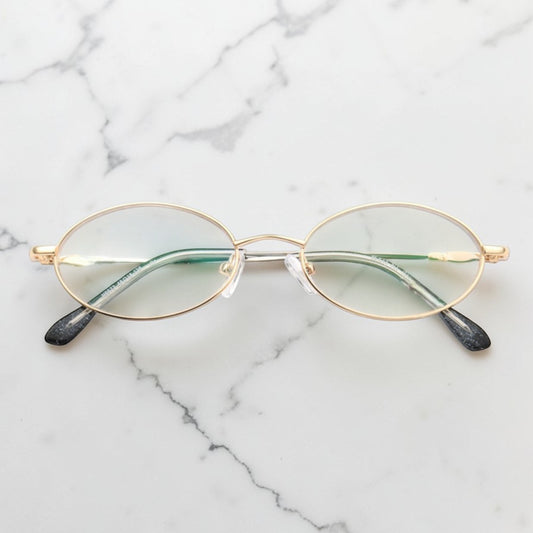 Adeline | Vintage Oval Reading Glasses Anti Blue