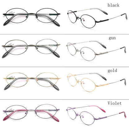 Amy | Flexible Memory Metal Oval Eyewear Frames