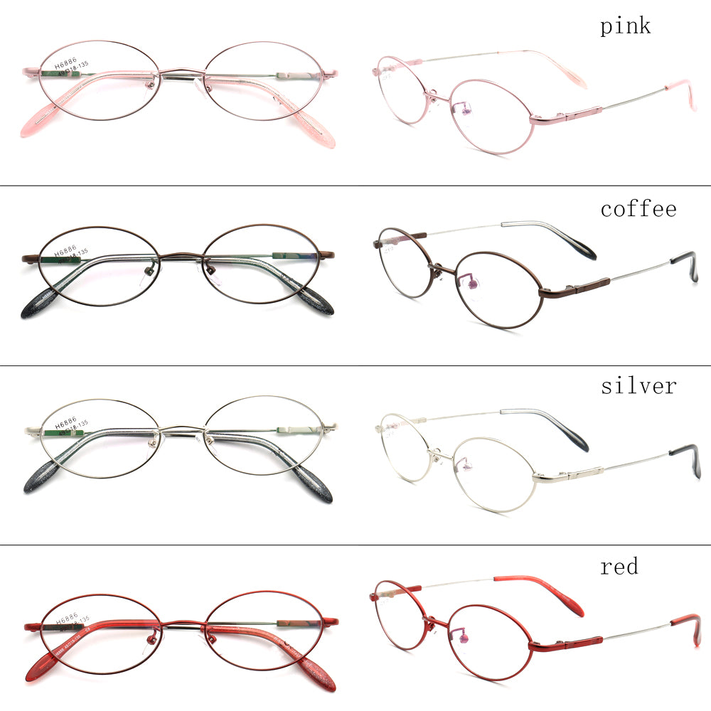 Amy | Flexible Memory Metal Oval Eyewear Frames
