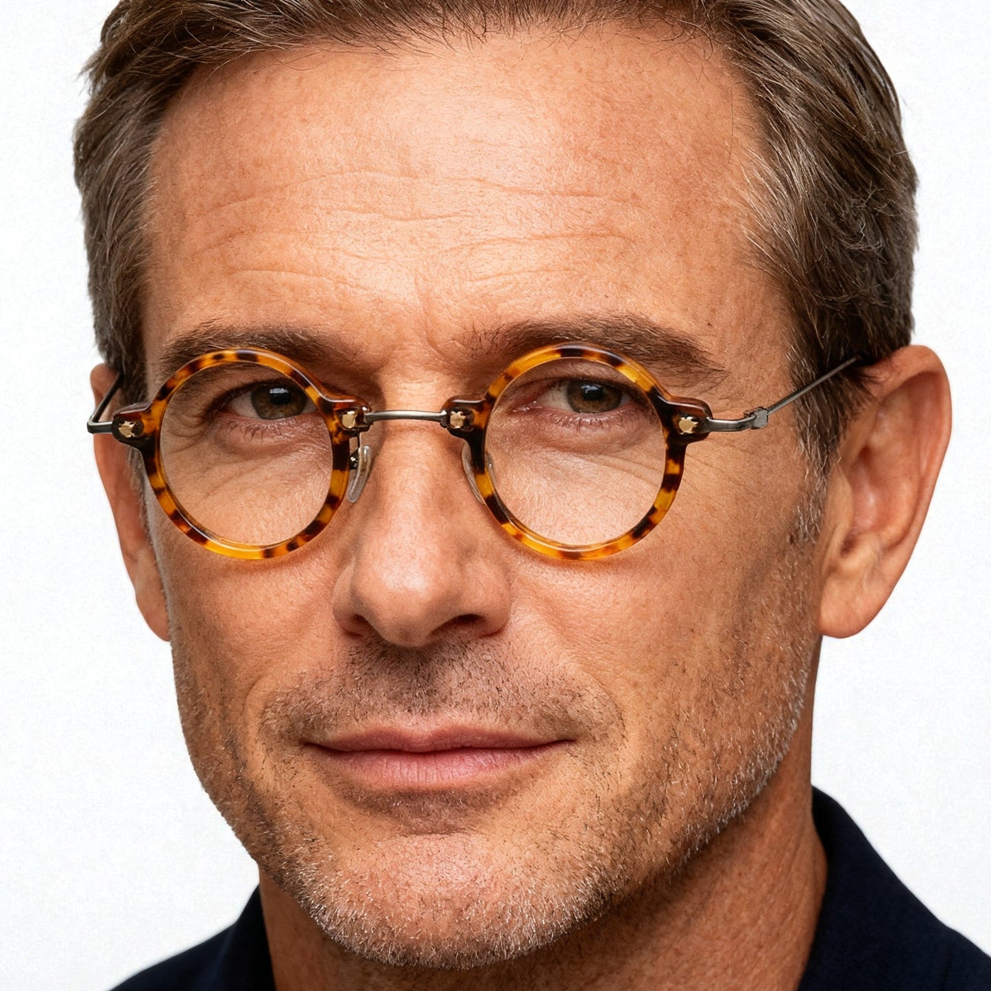 Jet | Retro Small Round Men Eyeglasses | Trendy Hipster Women Vintage Optical Glasses Frames