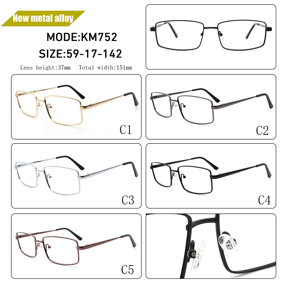 Tane | Mens Business Rectangle Glasses Frames