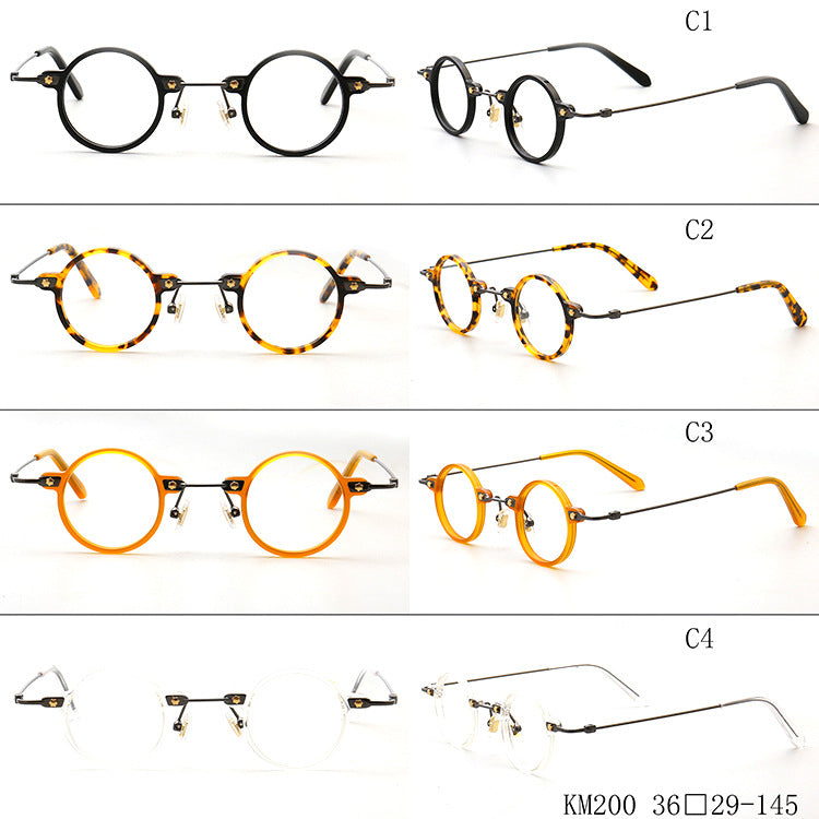 Jet | Retro Small Round Anti Blue Light Reading Glasses