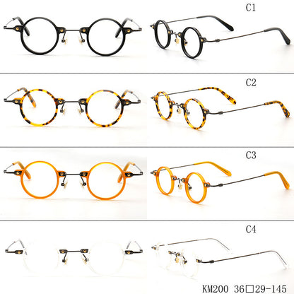 Jet | Retro Small Round Anti Blue Light Reading Glasses