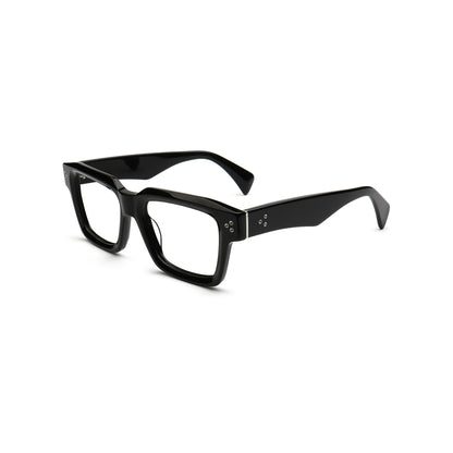 Dorian MA150 C1 black acetate eyeglasses angled view