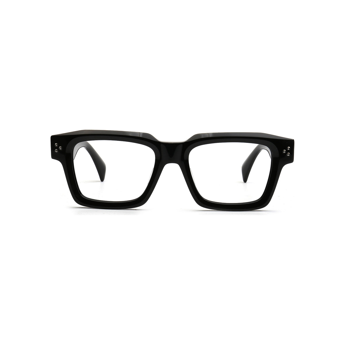 Dorian MA150 C1 black chunky square eyeglasses front view